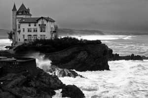 Tempête à Biarritz